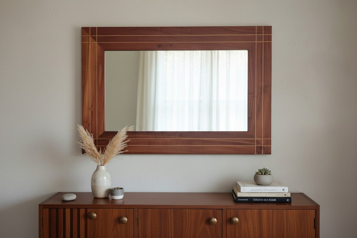 espejo habitacion roble