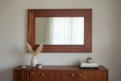 espejo habitacion roble