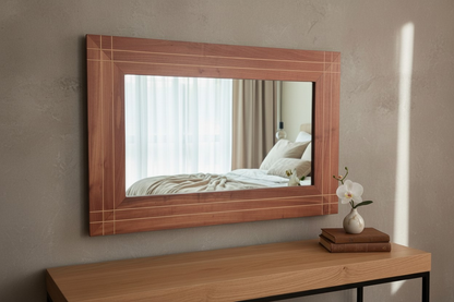 espejo habitacion roble