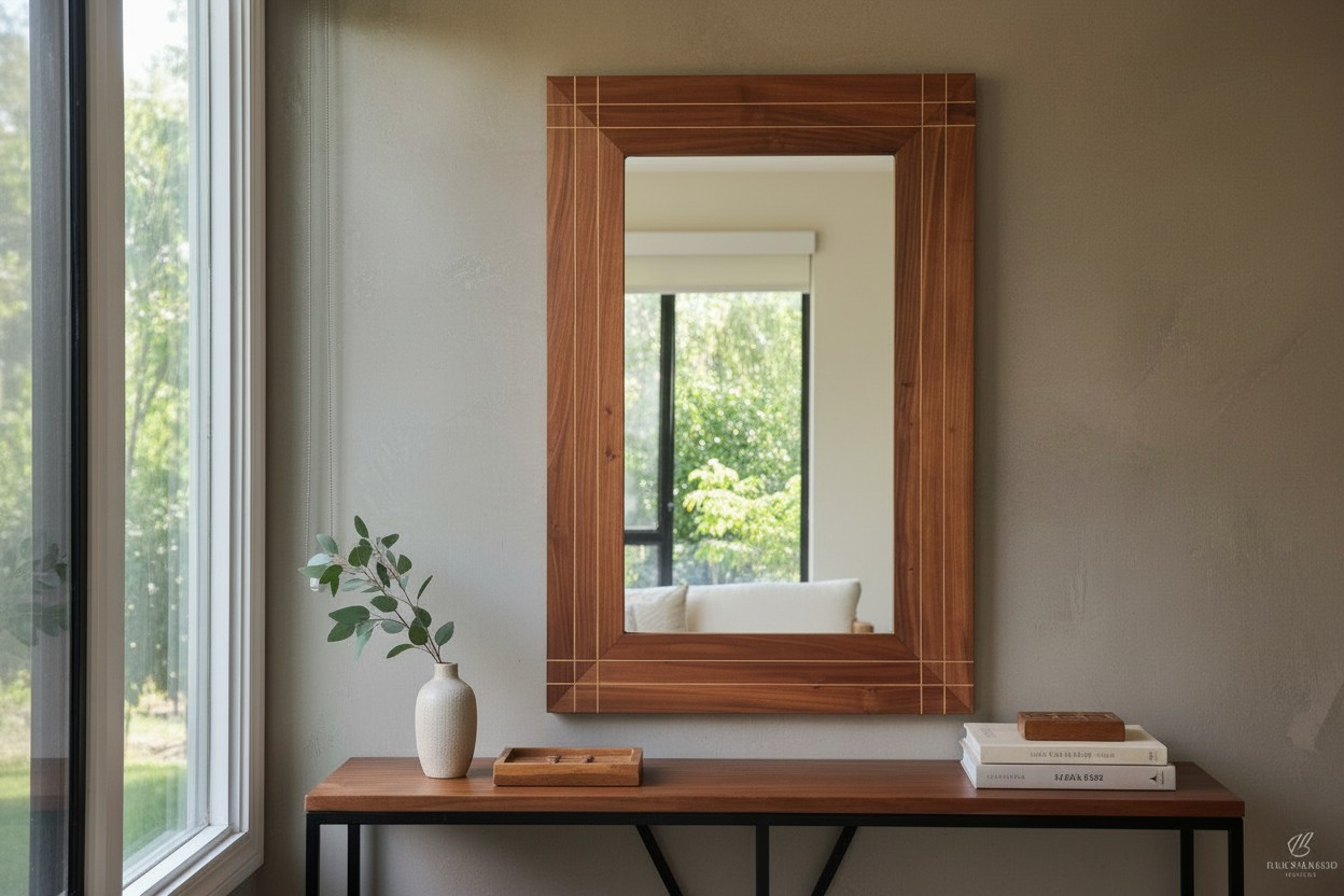 espejo habitacion roble