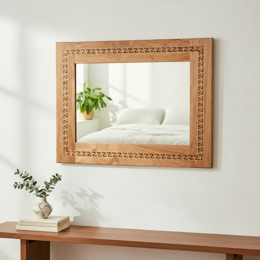 GRECA TRICOLOR Serie Geometría Ancestral N° 01  —  Ejemplar Único de Colección
