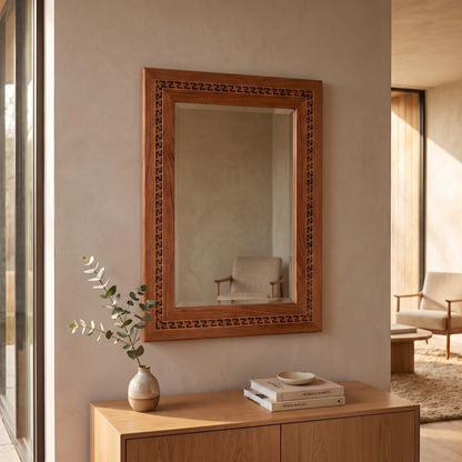 GRECA TRICOLOR Serie Geometría Ancestral N° 01  —  Ejemplar Único de Colección